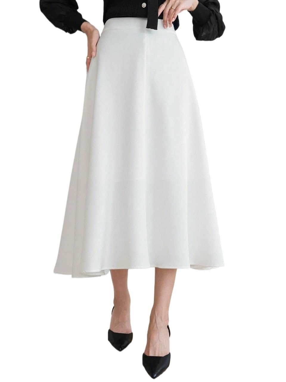 Womens Trendy Elegant Skirt Women Solid Color Skirt