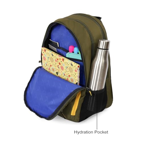 Image of United Colors of Benetton Fabio 30L Backpack, Water-Resistant, 3-Compartment Design, Stylish & Functional for College & Travel, with 1-Year Warranty