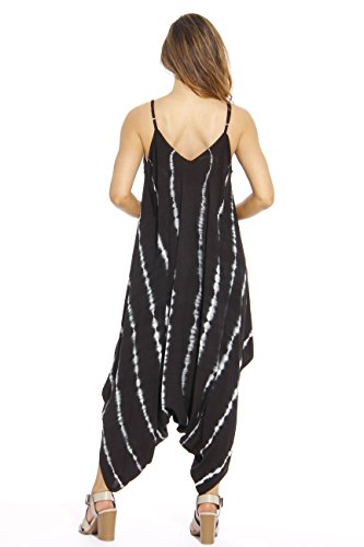 Riviera Sun 21635-Bw-L Jumpsuit/Jumpsuits For Women Black/White #TOP2