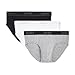 2(x)ist Men's Essential 3-Pack Briefs, White/Black/Grey Heather, Large
