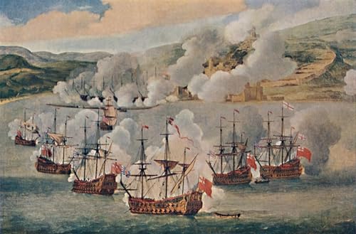 Pelea de mar Willem Van De Velde lienzo para renovar paredes vacías SERENDIPITP 60x90