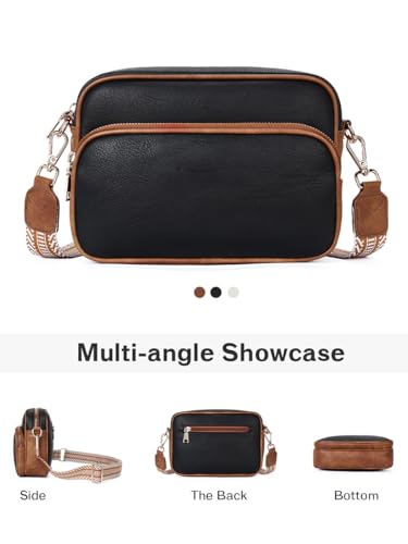 Vegan Leather Small Purses for Women Black & Brown4