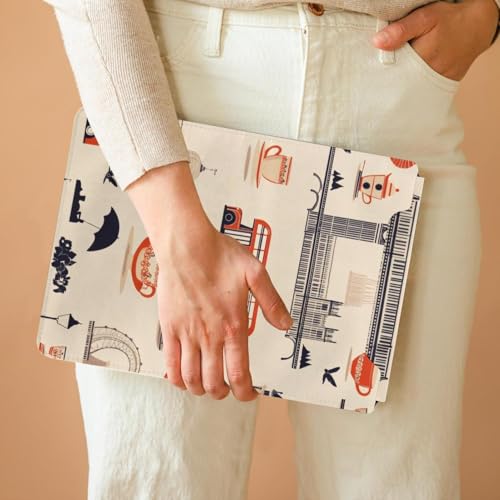 Pochette ordi 13,8x10,2 anti-choc doublure celvet Londres