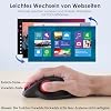 SANWA Wired Ergonomic Trackball Mouse, Programmable Roller Ball Mice, Tilt Scroll, 400/800/1200/1600 DPI, Computer trackball & Finger Rest, Compatible with Mac, Windows, Laptop, Chrome OS, Red