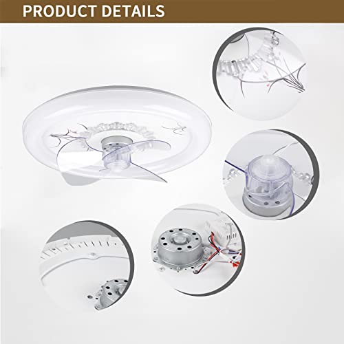 Ventilateur de plafond LED avec télécommande et 3 vitesses pour salon - 5