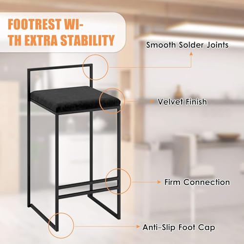 Tabouret de bar ensemble 65cm pour éliminer l'inconfort en cuisine
