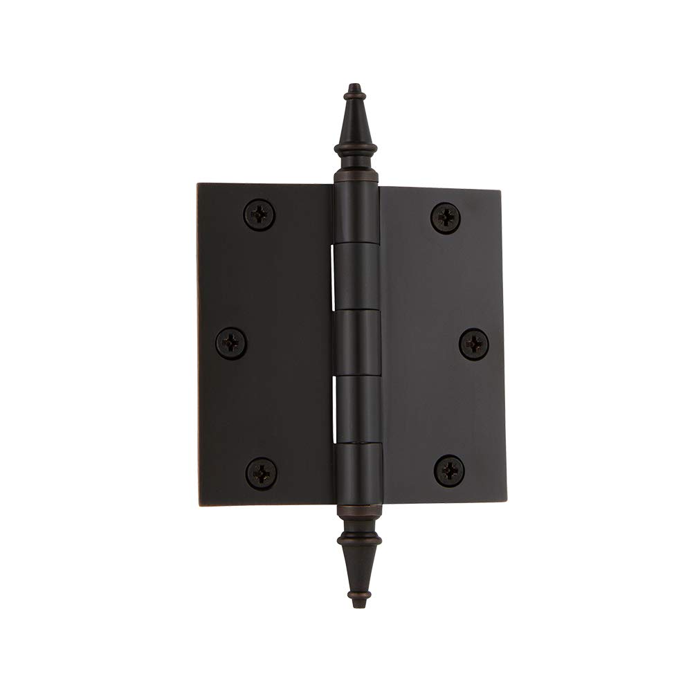 Nostalgic Warehouse Steeple Tip Residential Door Hinge with Square Corners