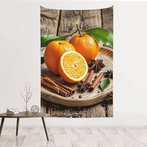 Tapisserie murale orange et épices : sublimez votre chambre sans percer