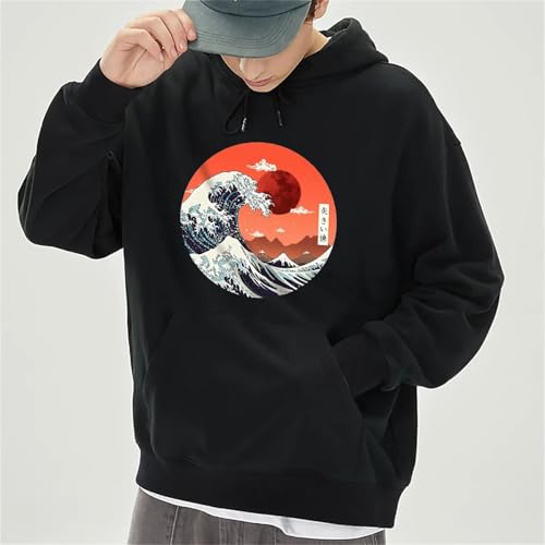 An Interesting Graphic Design Men's Art Street Style Hoodie Black4