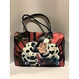 borsa crudelia  Borsa Passeggio Due Manici Vernice Crudelia Demon - Nera