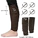 KUOIN Medieval Men's Leg Wraps Long Puttees Pirate Cosplay Costume Accessory 138 Inch Brown