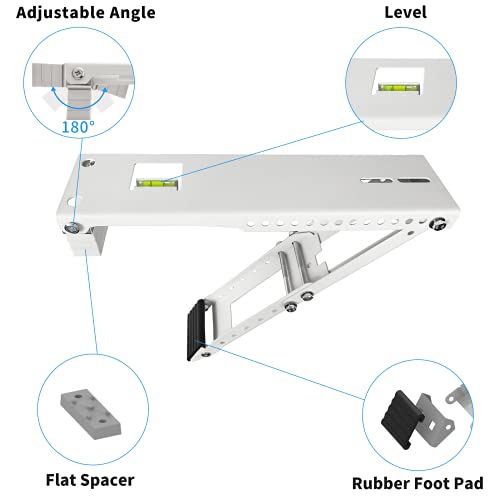 Window Air Conditioner Support Bracket Light Duty, Up to 85 lbs, Fits for 5,000-12,000 btu - Thumbnail 3