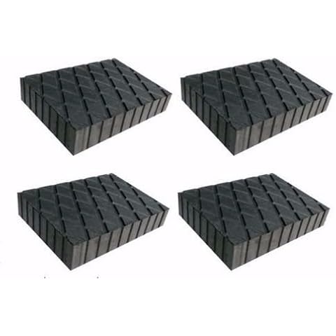 PMD Products Solid Rubber Auto Lift Block Spacer Pad 6-3/8" x 4-3/4" x 2" (160mm x 120mm x 50mm) for Automobile Lifts, Jacks, Racks Cover