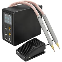 Professional 14.6KW Capacitor Spot Welder - New Portable 2-in-1 Battery Welding Machine with Auto & Foot Pedal Modes,999 Adjustable Gears,for Battery Packs,DIY & Industrial Use
