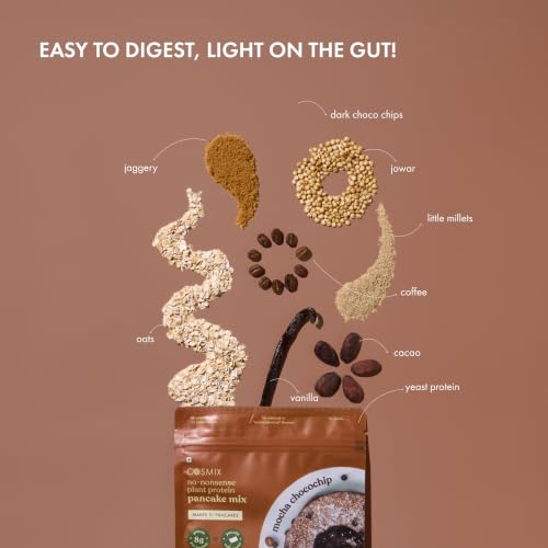 Image of Cosmix No-Nonsense Protein Pancake Sachet | Mocha Choco Chip 40g