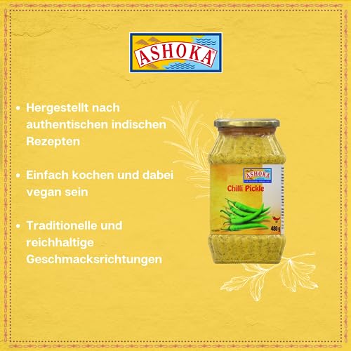 ASHOKA - Eingelegte Chilli - Multipack (6 X 480 GR)