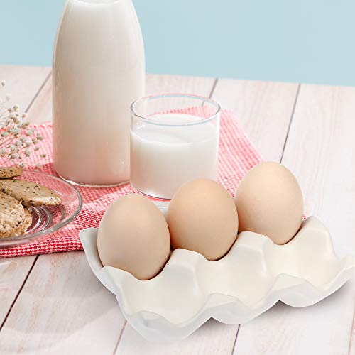 image for AbbyCindy 6 Cups Egg Tray Serveware, Eggs Dispenser, Egg Holder Set Ki