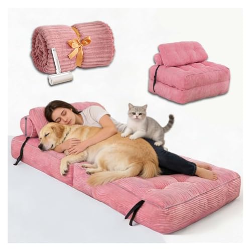 ���x�b�g�l�ԗp 2WAY�\�t�@�[�x�b�h�A190x85x20cm �ѕz�� �A ���p�x�b�h �l�� ����^���p�x�b�h �v���[���g�l�A�Ƒ��A�y�b�g�p,pink