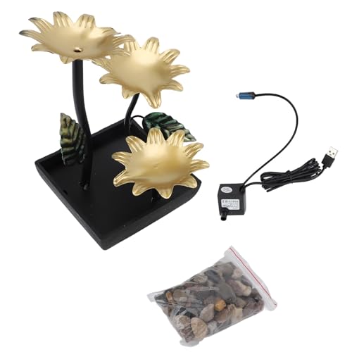 Fontaine USB de bureau avec pompe silencieuse et lumiere LED pour decoration d'interieur