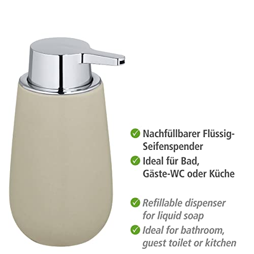 WENKO Distributore di sapone Badi beige ceramica