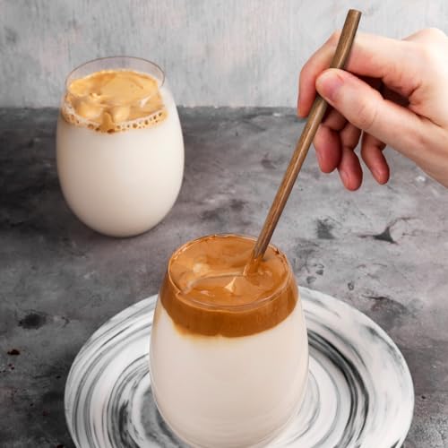 Cuchara de comer japonesa Luxshiny con mango largo para mezclar alimentos cómodamente 7