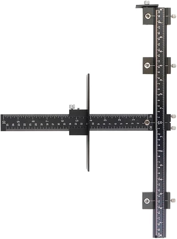 Handle Punch Locator Adjustable Cabinet Hardware Jig Cabinet Door Handle Positioning Punch Handle Drill Guide Locator,A