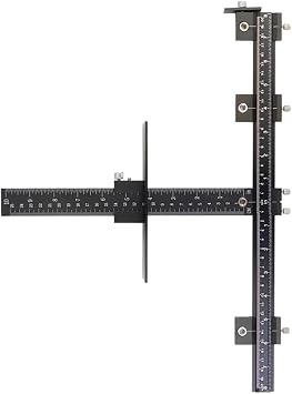 Handle Punch Locator Adjustable Cabinet Hardware Jig Cabinet Door Handle Positioning Punch Handle Drill Guide Locator,A