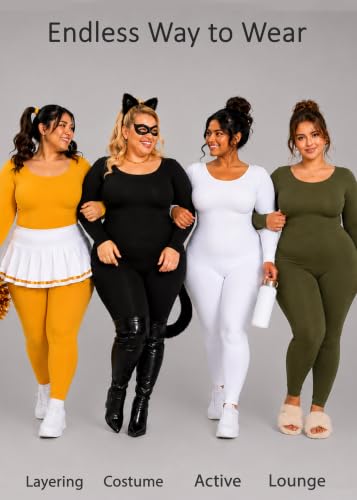 Image of STRETCH IS COMFORT Womens Plus Size Tank Unitard Athletic Rompers For Women