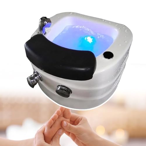 Bañera portátil para spa de pies con masaje y drenaje automático