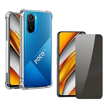Kit Capa E Película De Vidro 3d Privacidade Para Poco F3 - (Hard Glass Store)