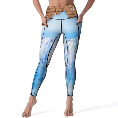 Legging Eau De Mer Brisée taille haute S pour sport et yoga