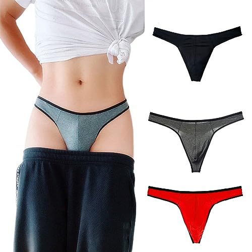 Men's Cotton Thong Sports T-Back - Comfortable and Stylish 3 Pack