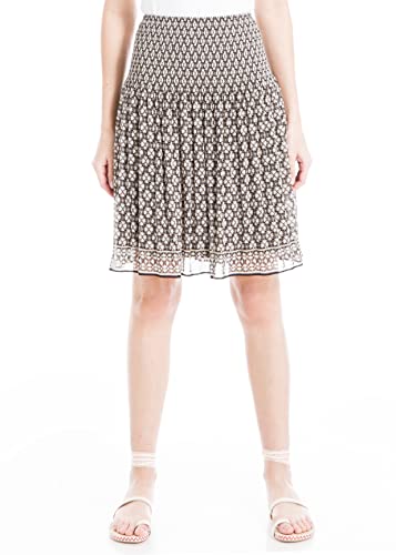 Max Studio Women's Gathered Waist Printed Skirt