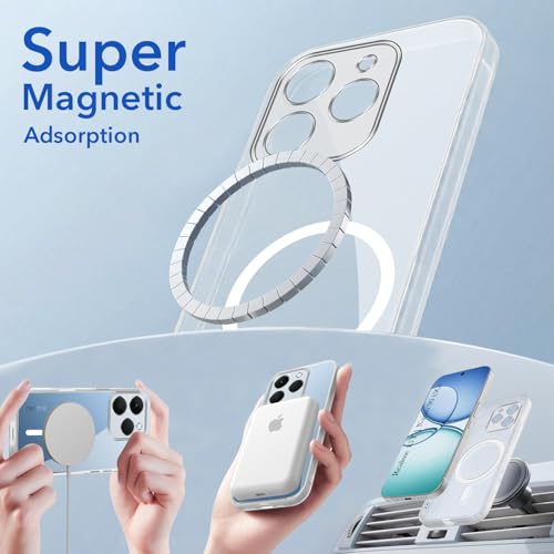 Image of Jkobi Lifetime Anti-Yellow MagSafe Compatible Clear Back Cover Case for Realme 15T | Realme Narzo 90 (Sleek Hard Crystal | Shockproof and Camera Protection)