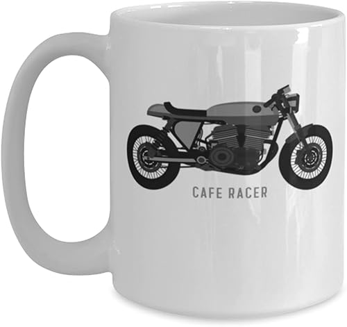 CAFE RACER BIKE Coffee Mug 15oz, white