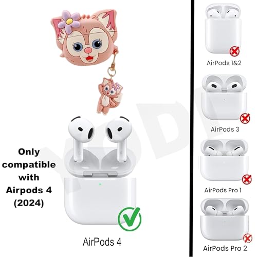 Image of YODI Case Cover for Airpods Pro|Pro 2|Airpods Pro 3|Airpods 4 Pouch, Silicone Cases with Cleaner Kit 360 Drop Protection,Shock-Resistant (Kitty Brown, Airpods 4)