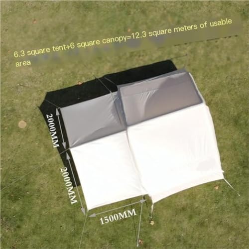 Carpa inflable ligera y espaciosa para camping 2 personas miniatura 4