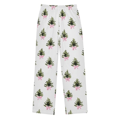 Pajama Bottoms, Christmas Tree Bow Pajamas Pant Sleep Long Pants Lounge Wear Sleepwear Soft Pjs