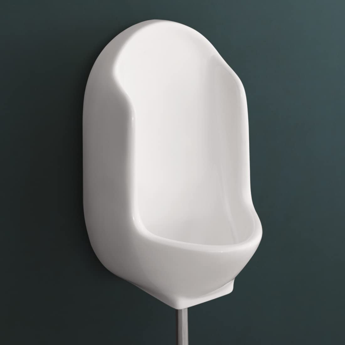 Kemjo Ceramic White Urinal for Bathroom | 12.99 x 14.56 x 24.40 Inch | WT-Large Urinal