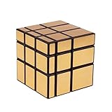cubo mirror 3x3 moyu  QiYi Mirror Cube Dorado - modificación del Cubo 3x3