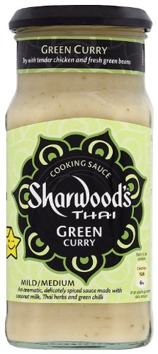 Sharwood's Salsa de cocina de curry verde tailandés, 415 g (paquete de 6)