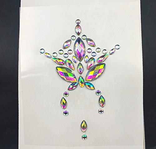 belly button jewel tattoo rhinestone gems belly cover face gems face tattoo crystal jewels eyebrow Forehead body jewels Party belly button sticker tattoo body gems (crystal ab/E07)