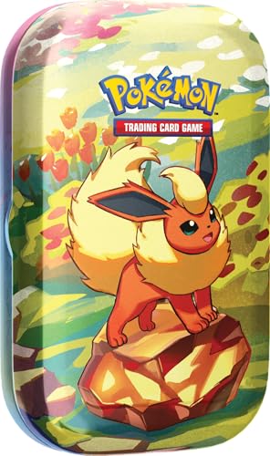 Pokémon: Mini-boîte Écarlate et Violet – Évolutions Prismatiques – Pyroli du JCC Pokémon (2 boosters et 1 pièce)