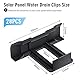 Idota 28 Stück Solarpanel Wasserablauf Clips 30mm, Wasserablauf Clips PV Module, Schlammentfernungsclip Hohe und Niedrige Temperatur Solar Zubehör zur Ableitung Von Regenwasser Schlamm