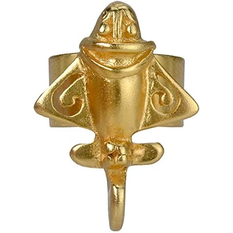 Across The Puddle, Ancient Golden Jet-3 Adjustable Ring Size 6 | 24k Gold Plated Pre-Columbian Quimbaya Flyer | Ancient Astronauts | Original Golden Jets Collection Cover