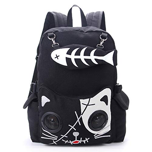 Preisvergleich Produktbild Chuangyihe student rucksack leinwand lautsprecher rucksack modischen reise rucksack für camping wandern strand musik festival schule