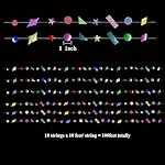 Cheerland Colorful Confetti Garlands Holographic Party Decorations Glitter Rainbow Star Backdrop for Birthday New Year's Eve Baby Shower Bridal Shower Graduation Fiesta Celebration Supplies 10pcs - Image 3