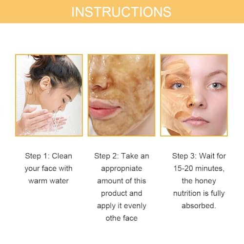 Image of Gold Peel Off Face Mask | Retinol Snake Venom | Gold Mask Deep Pore Cleansing, Blackhead Removal, Oil Control | Hydrating Facial Skincare | Anti Aging Skin Rejuvenation Glow Face Care Mask