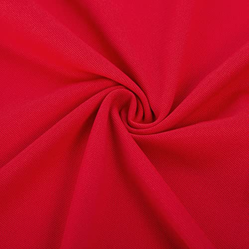 Women Collared Golf Shirt Lightweight Moisture Wicking Long Sleeve Shirt Quick Dry Polo Shirts Red S #TOP6