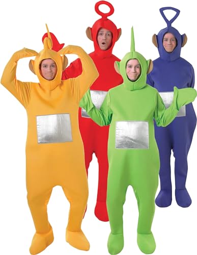 DEGUISE TOI - Déguisement de groupe Teletubbies - Taille Unique - Multicolore - Déguisements couples - - - Carnaval